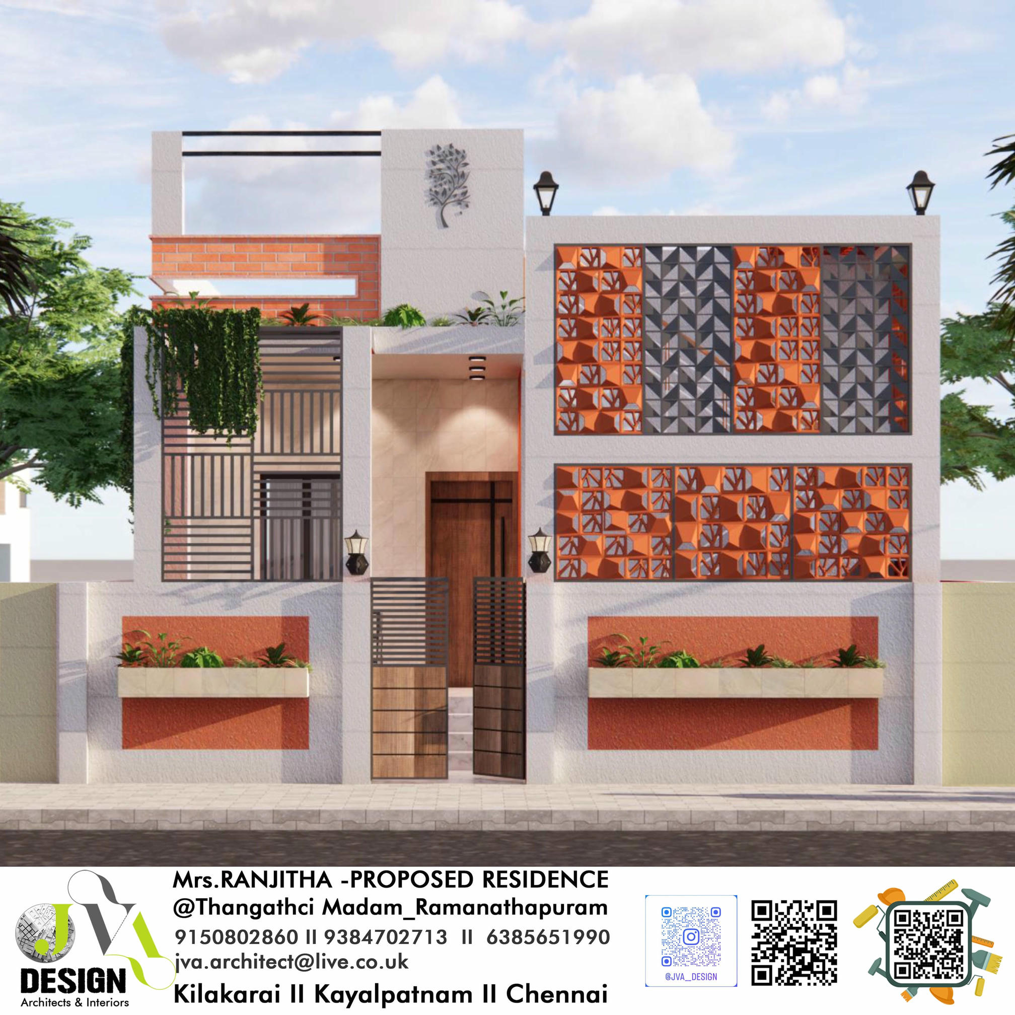 Mrs. Ranjitha Residence (Elevation 2)